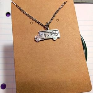 School Bus Necklace